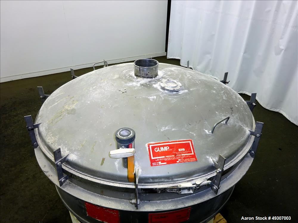 Used Gump Pneumatic Inline Screener, Model CP-43, 304 Stainless Steel.