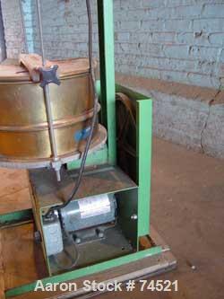 USED: Humboldt sifter, brass, 12" diameter, single deck, 1 separation.Driven by a 1/4 hp, 115 volt motor. Includes cover.