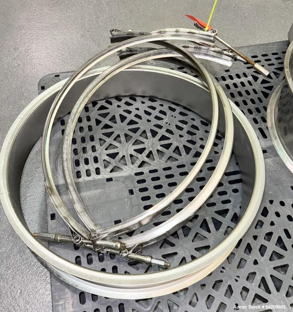 Used Kason Portable 24" Stainless Steel Screener, Model K-24-2-SS-P, Serial# KC-1045. With assorted decks, rings & screen.