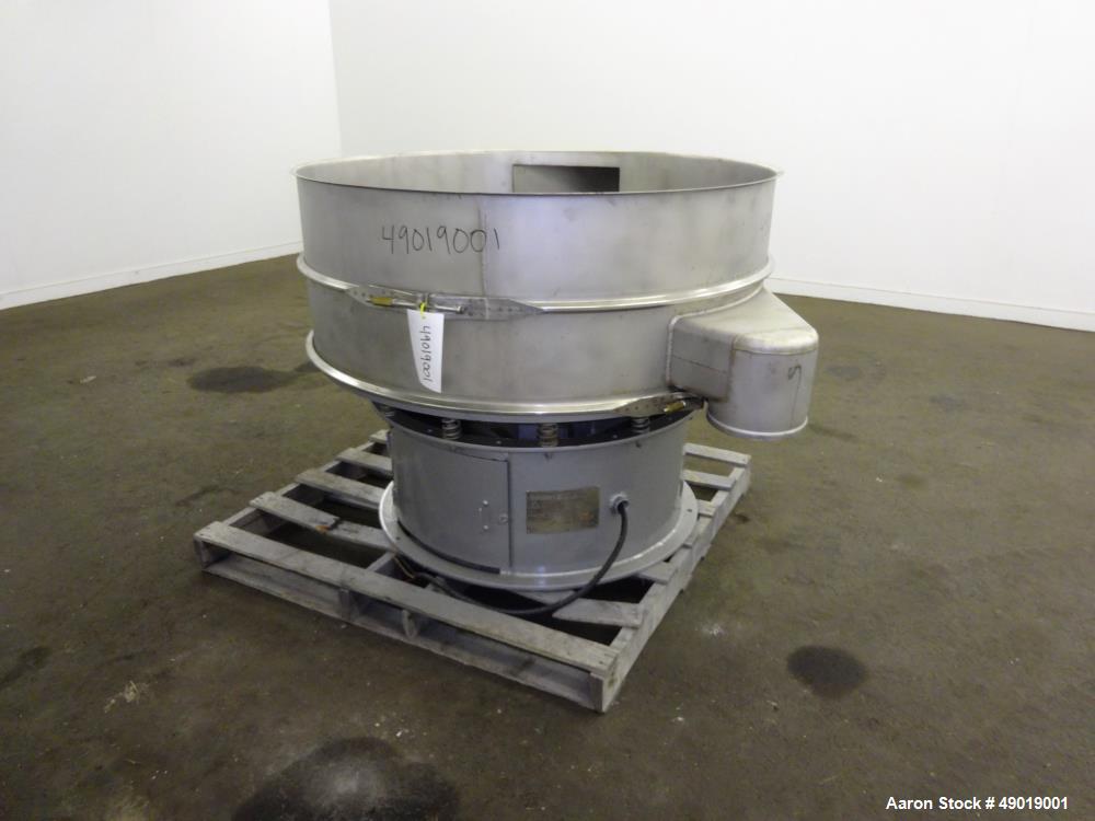 Used Kason Vibrating Screen Separator, Model K-48-1-SS, 304 Stainless Steel.