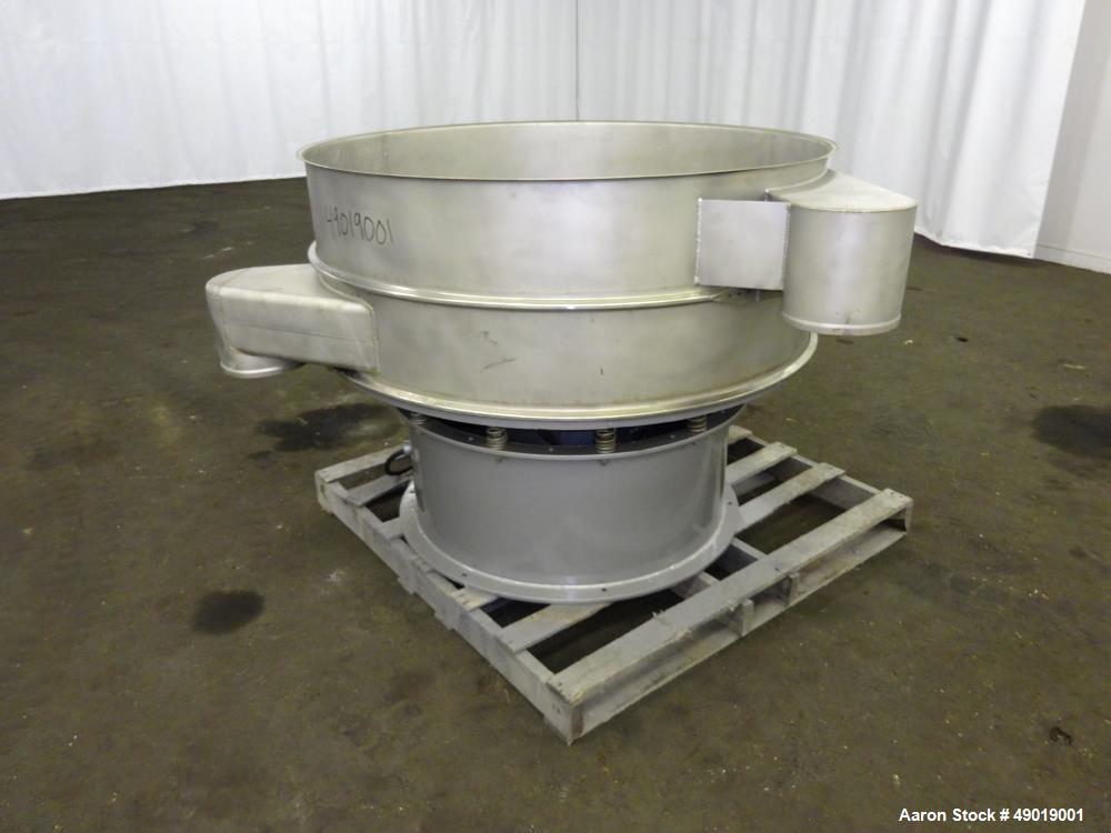 Used Kason Vibrating Screen Separator, Model K-48-1-SS, 304 Stainless Steel.