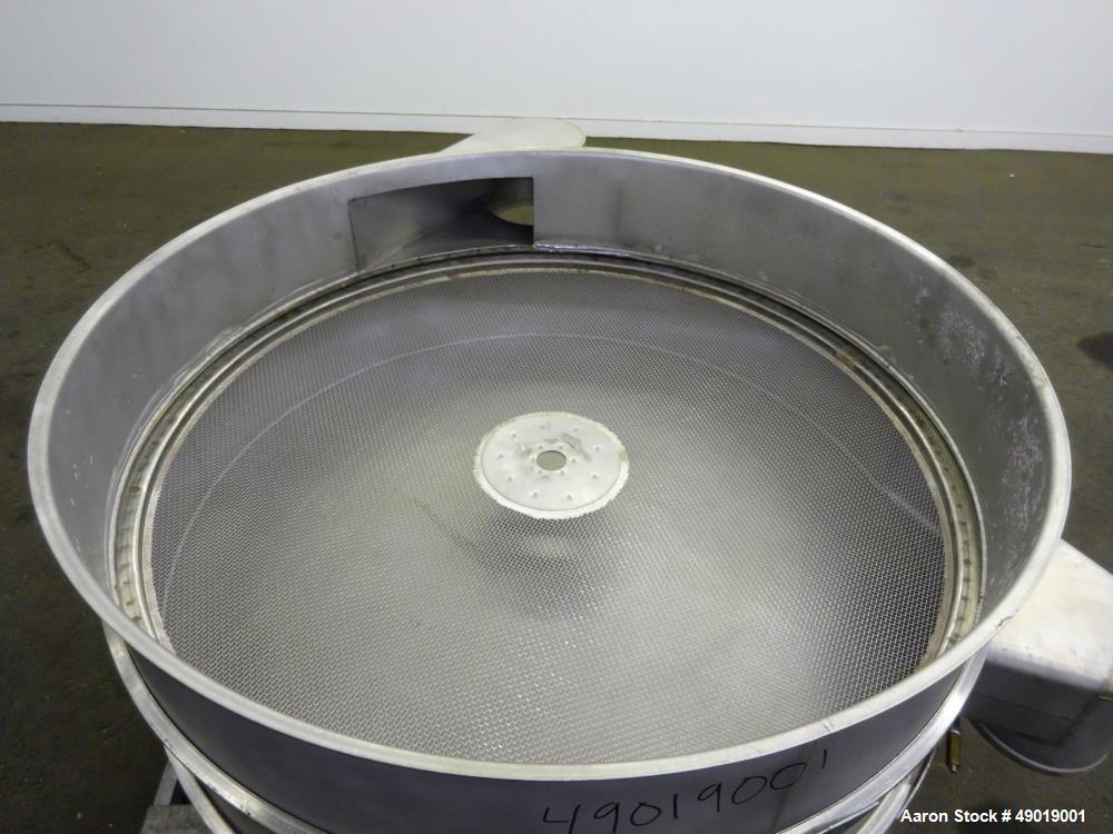 Used Kason Vibrating Screen Separator, Model K-48-1-SS, 304 Stainless Steel.
