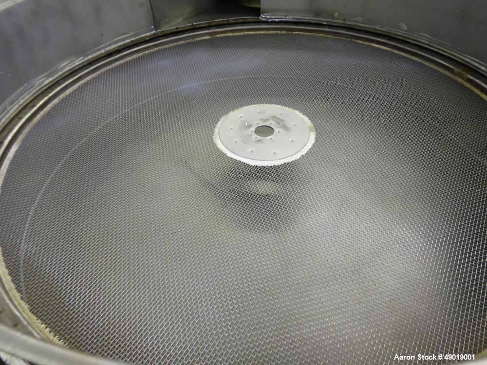 Used Kason Vibrating Screen Separator, Model K-48-1-SS, 304 Stainless Steel.