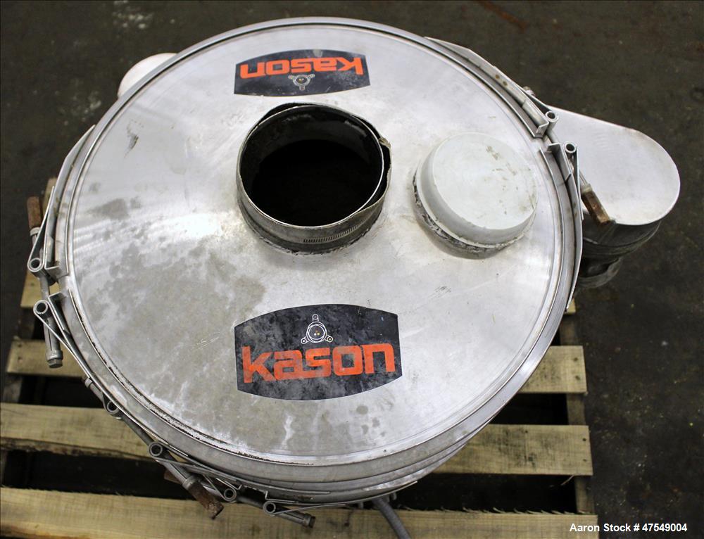 Used Kason Screener, Model K24-1-SS, 304 Stainless Steel.