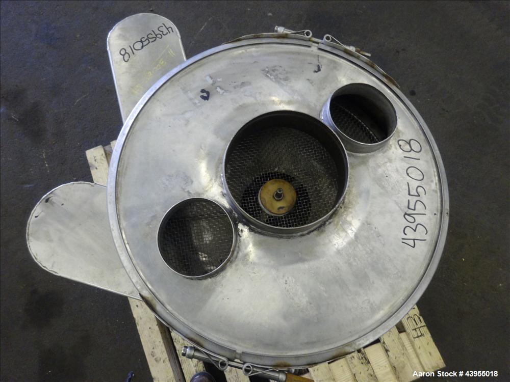 Used Kason Screener, Model K24-2-SS, 304 Stainless Steel.