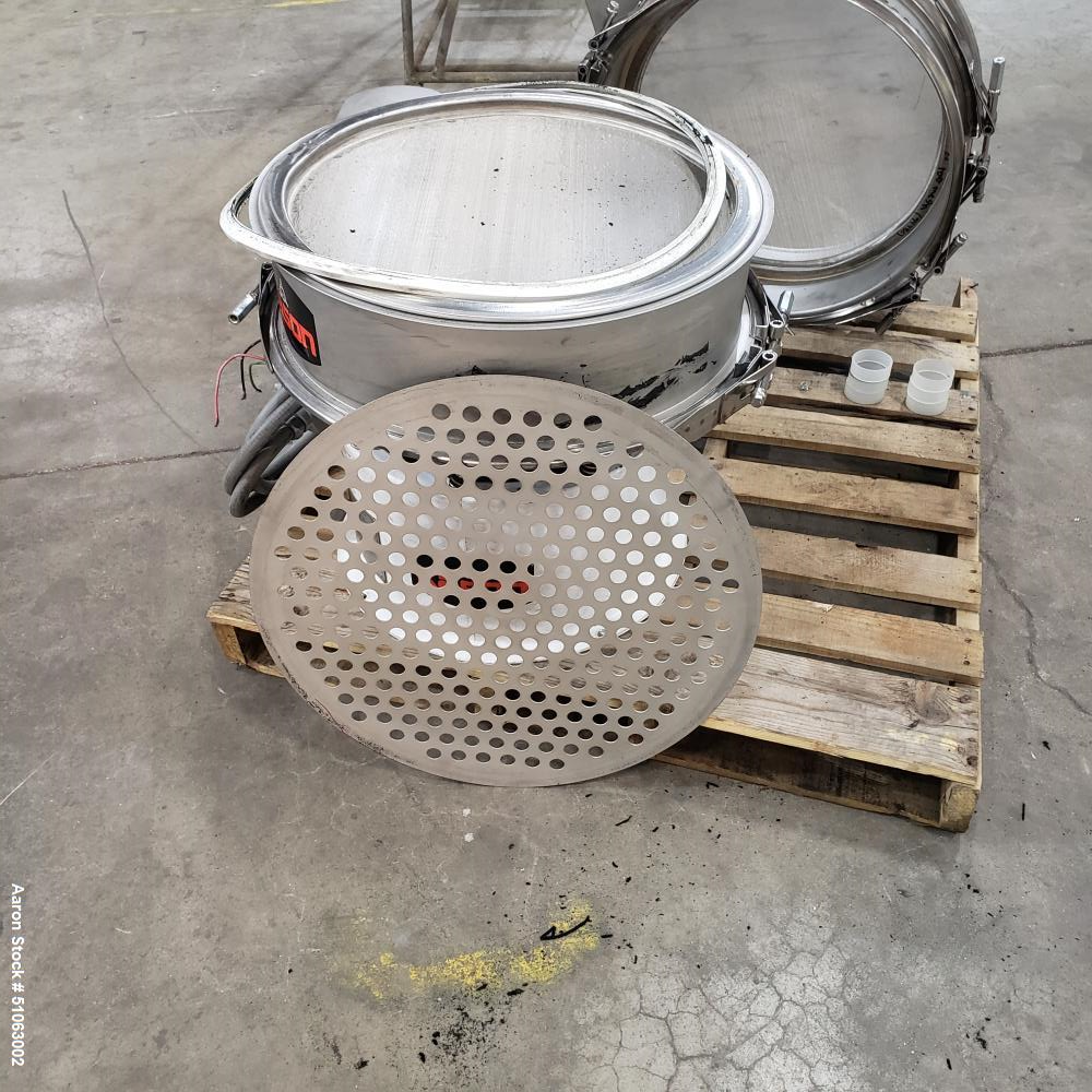 Used Kason Vibroscreen, Model  K-24-2 Stainless Steel, Single Deck.