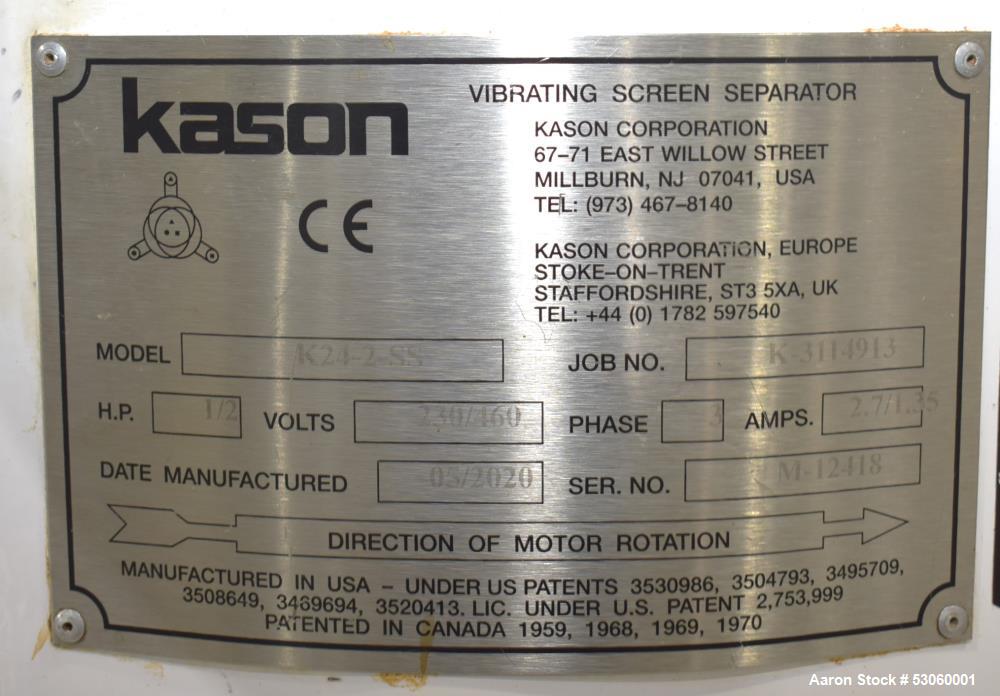 Kason 24" Diameter Stainless Steel Screener