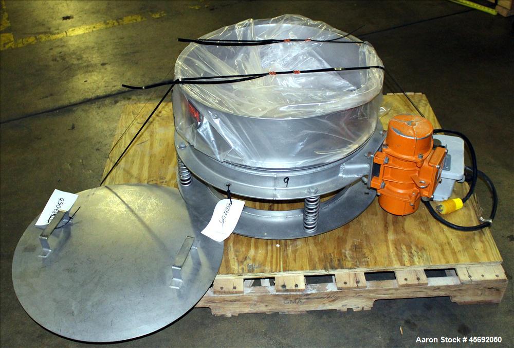 Used Kason Drum Sifter/Scalper, Model K24, Stainless Steel. 24" diameter, single deck, 1 separation. Driven by .23 hp, 115 volt, 1800 rpm motor. Includes top cover. Serial# 116258.