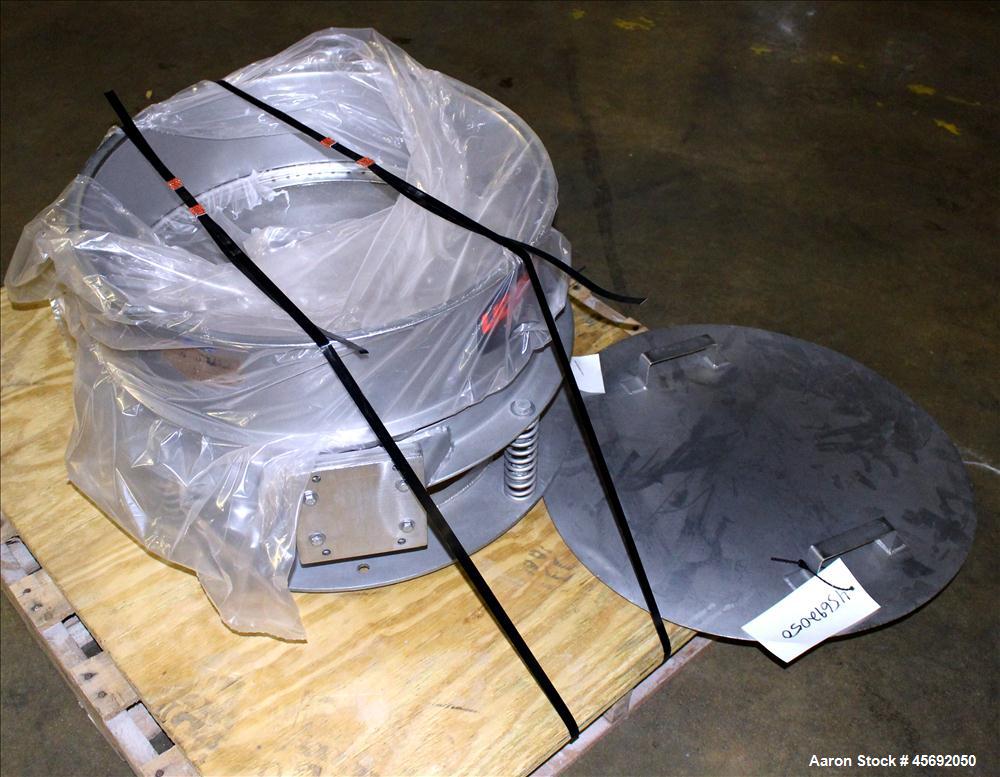 Used Kason Drum Sifter/Scalper, Model K24, Stainless Steel. 24" diameter, single deck, 1 separation. Driven by .23 hp, 115 volt, 1800 rpm motor. Includes top cover. Serial# 116258.
