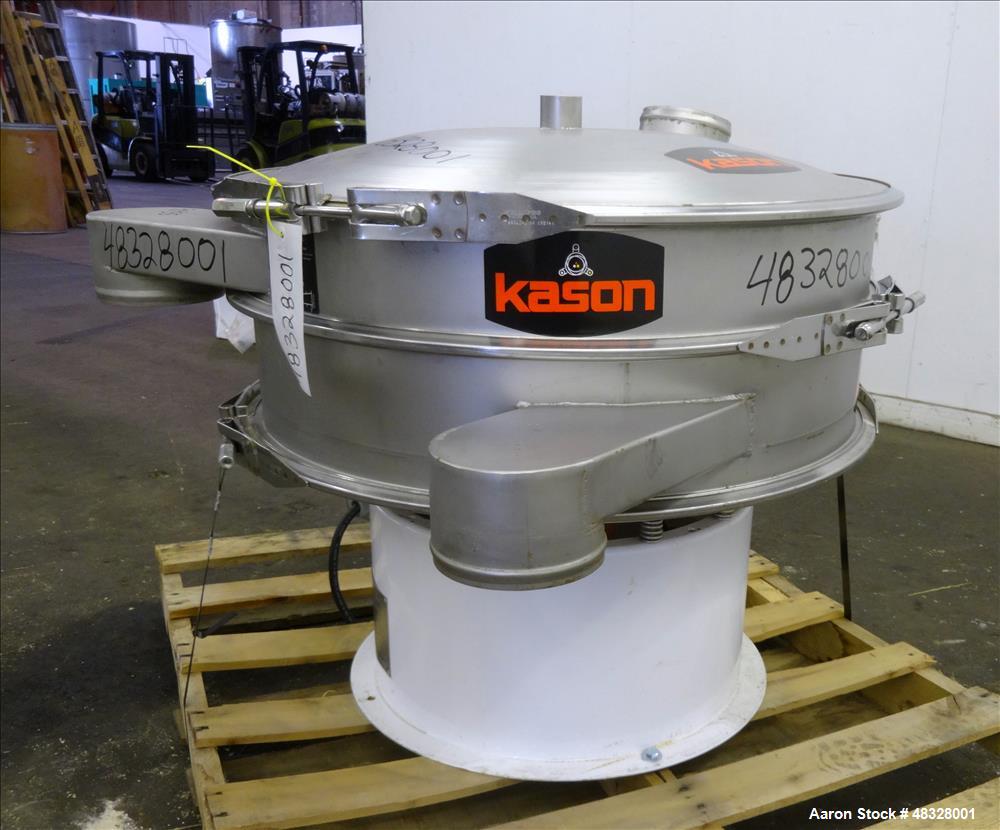Used Kason Screener, Model K30-1-SS, 304 Stainless Steel.