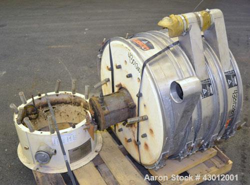 Used Kason Screener, Model K30-2-SS, 304 Stainless Steel. 30" Diameter, double deck, 3 separation. Stainless steel top cover. Driven by a 1/3 hp, 3/60/230/460 volt, 1140 rpm motor. Mounted on a carbo...