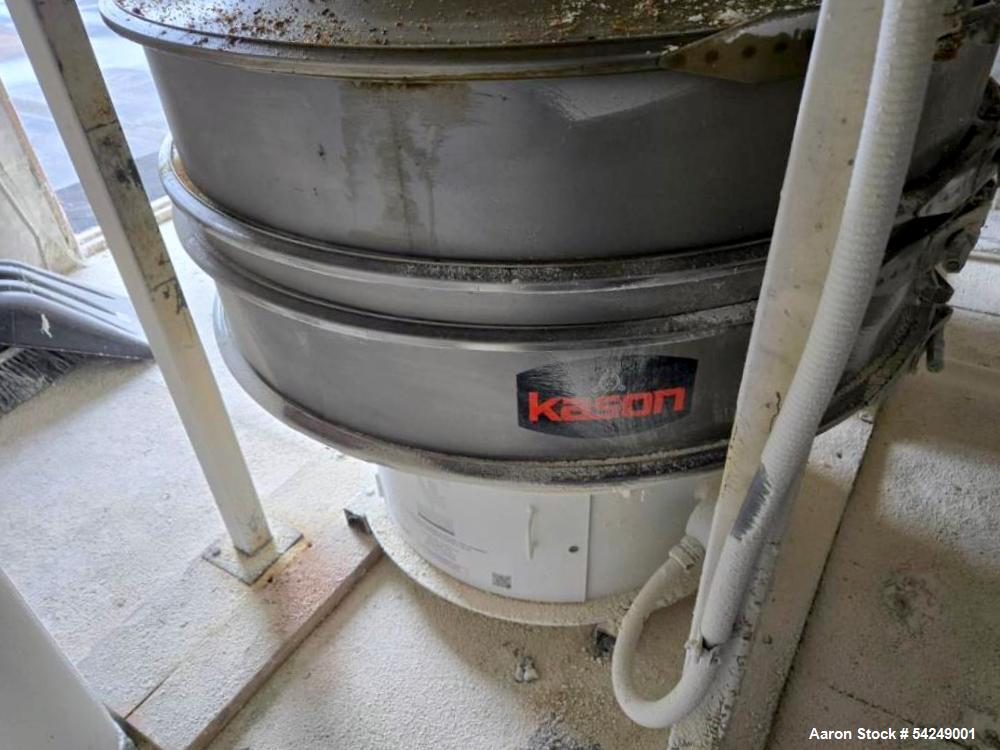Used Kason K40-1-SS Vibroscreen Circular Sifter | 40" SS Single-Deck | 75 lbs/min | XP Motor | Built 2023
