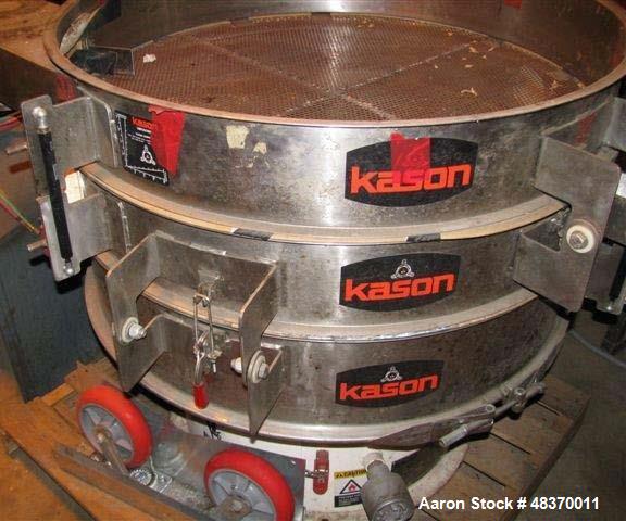 Used- Kason Circular Vibroscreen Separator, Model K40 -2-SS