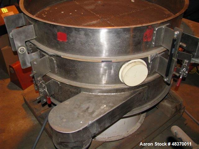 Used Kason Circular Vibroscreen Separator, Model K40 -2-SS