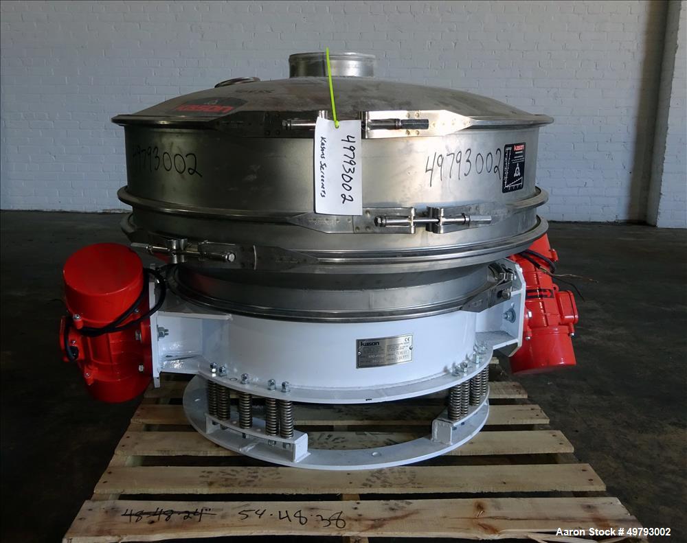 Used Kason Flo-Thru Vibrating Screener, Model K40-FT-SS