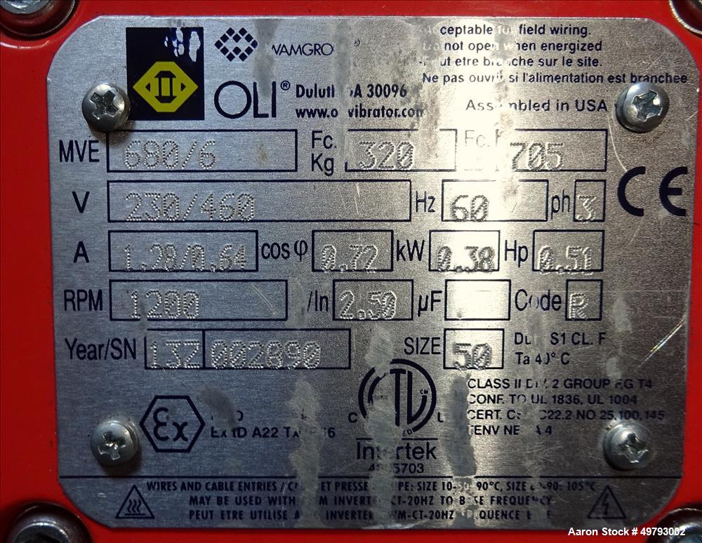 Used Kason Flo-Thru Vibrating Screener, Model K40-FT-SS