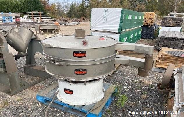 Used Kason K48-1-SS Single Deck Stainless Steel Separator Screener | 48" Vibratory Sifter