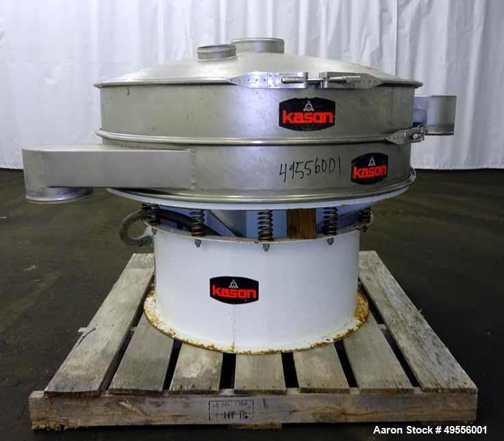 Used Kason Screener, Model K48-1-SS, 304 Stainless Steel.