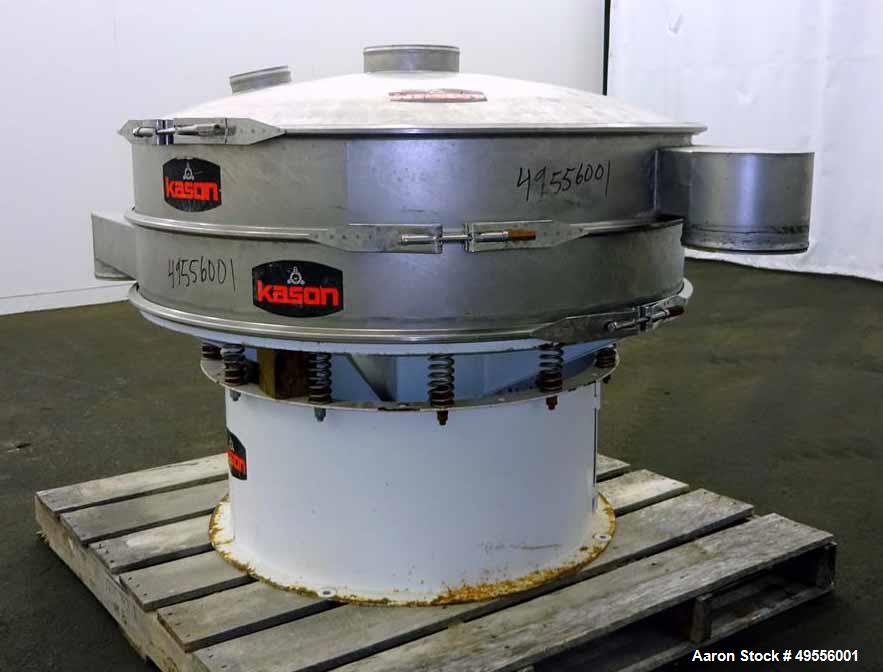 Used Kason Screener, Model K48-1-SS, 304 Stainless Steel.