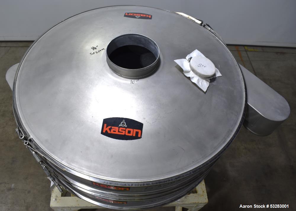 Kason Screen, 48" diameter. Model K48-1-SS. 304 Stainless steel.