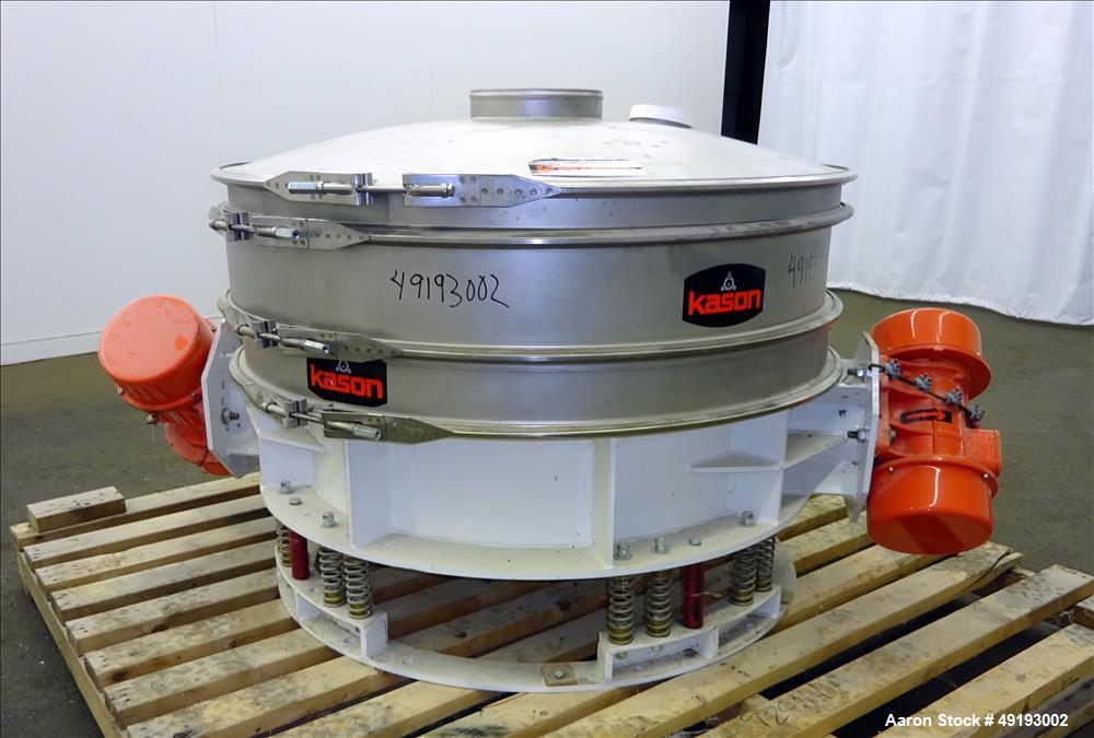 Unused- Kason VibroScreen Low Profile Screener, Model K48-1FT-SS, 48" Diameter,