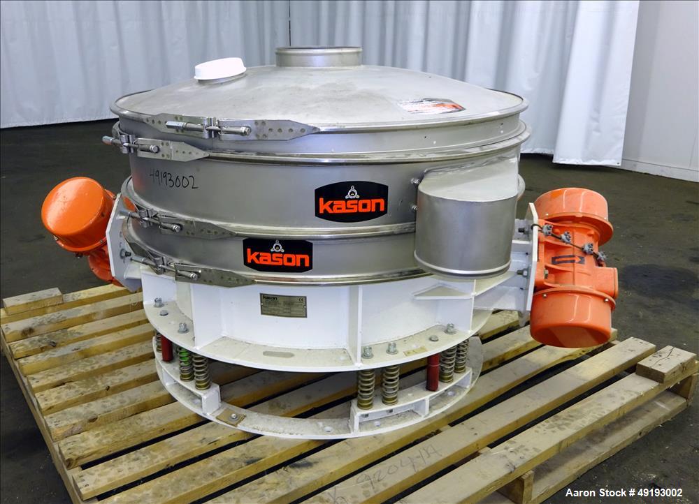 Unused- Kason VibroScreen Low Profile Screener, Model K48-1FT-SS, 48" Diameter,
