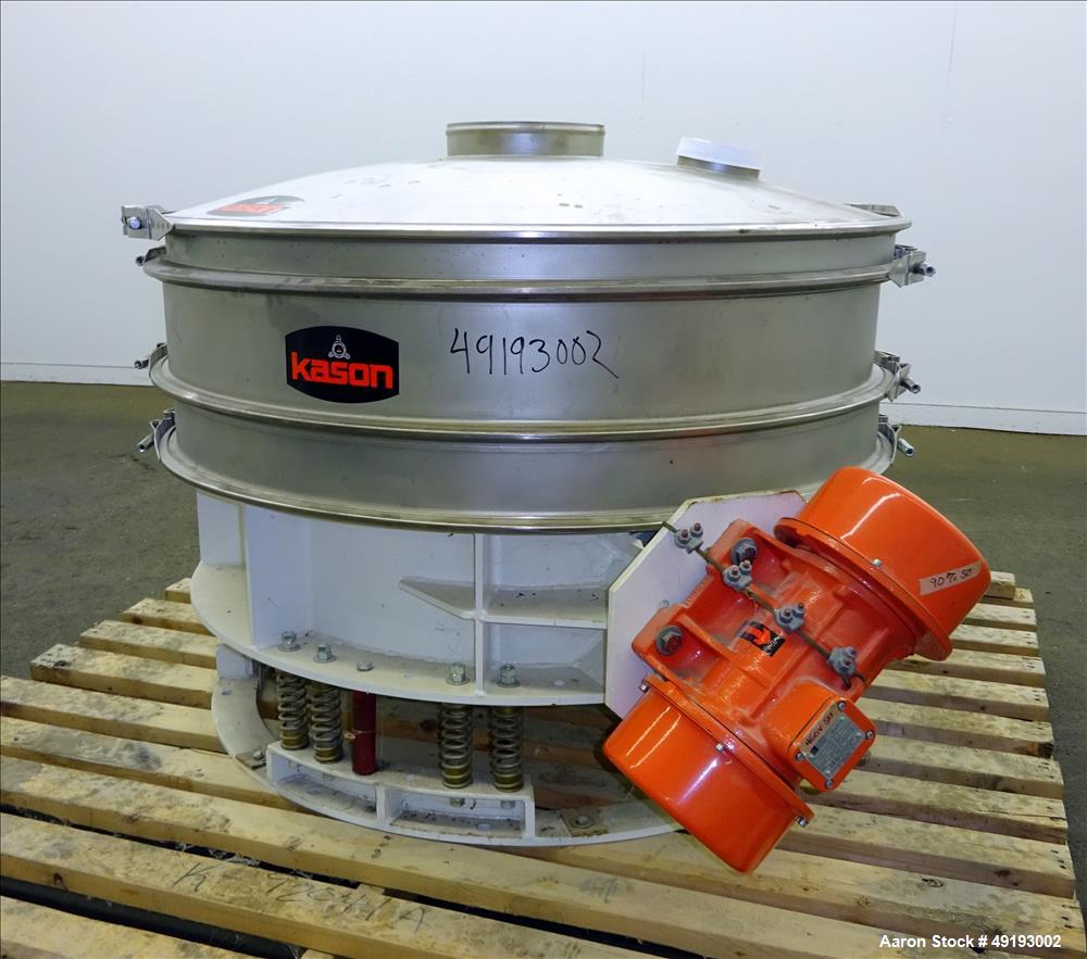 Unused- Kason VibroScreen Low Profile Screener, Model K48-1FT-SS, 48" Diameter,