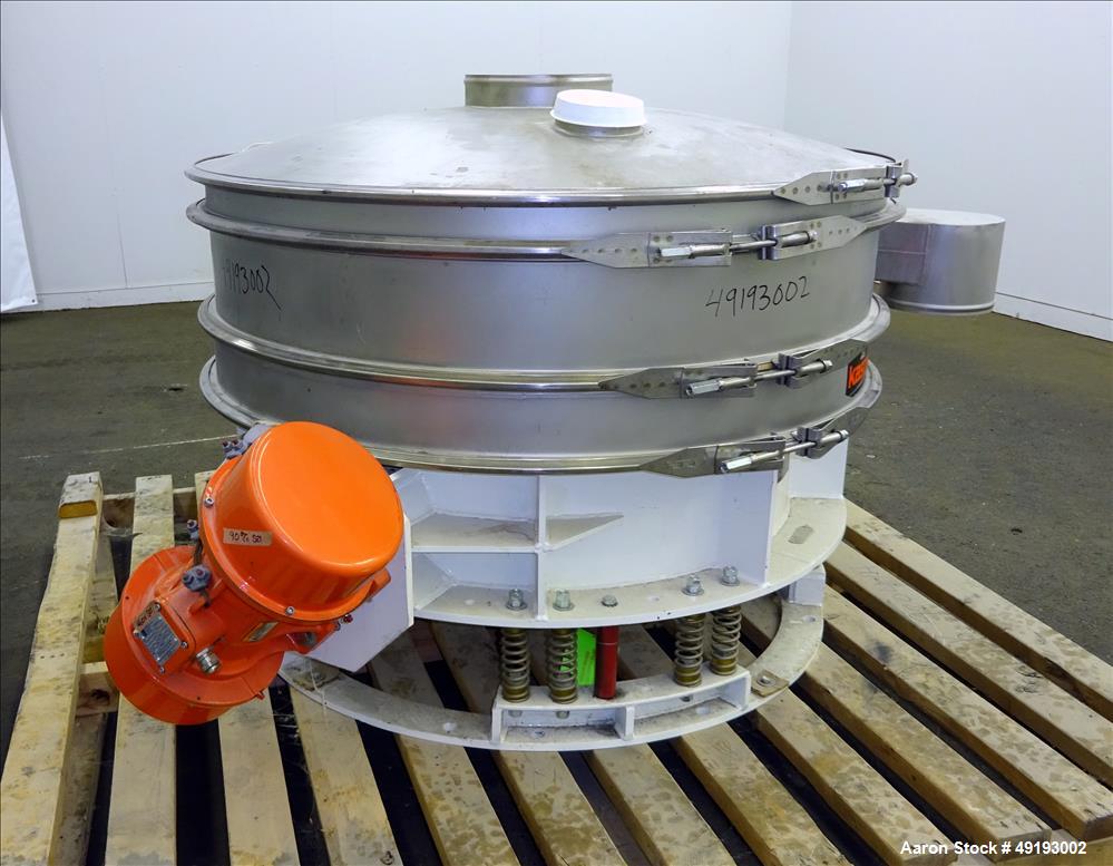 Unused- Kason VibroScreen Low Profile Screener, Model K48-1FT-SS, 48" Diameter,