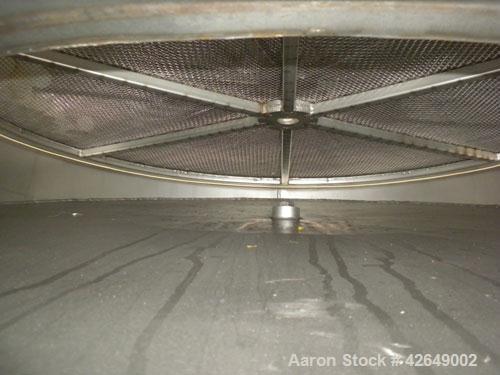 Used Kason Vibrating Screener, Model K48-1PS-SS, 304 Stainless Steel. 48" Diameter, single deck, 2 separation. Stainless steel top cover. Driven by a 2.5 hp, 3/60/230/460 volt motor. Mounted on a car...