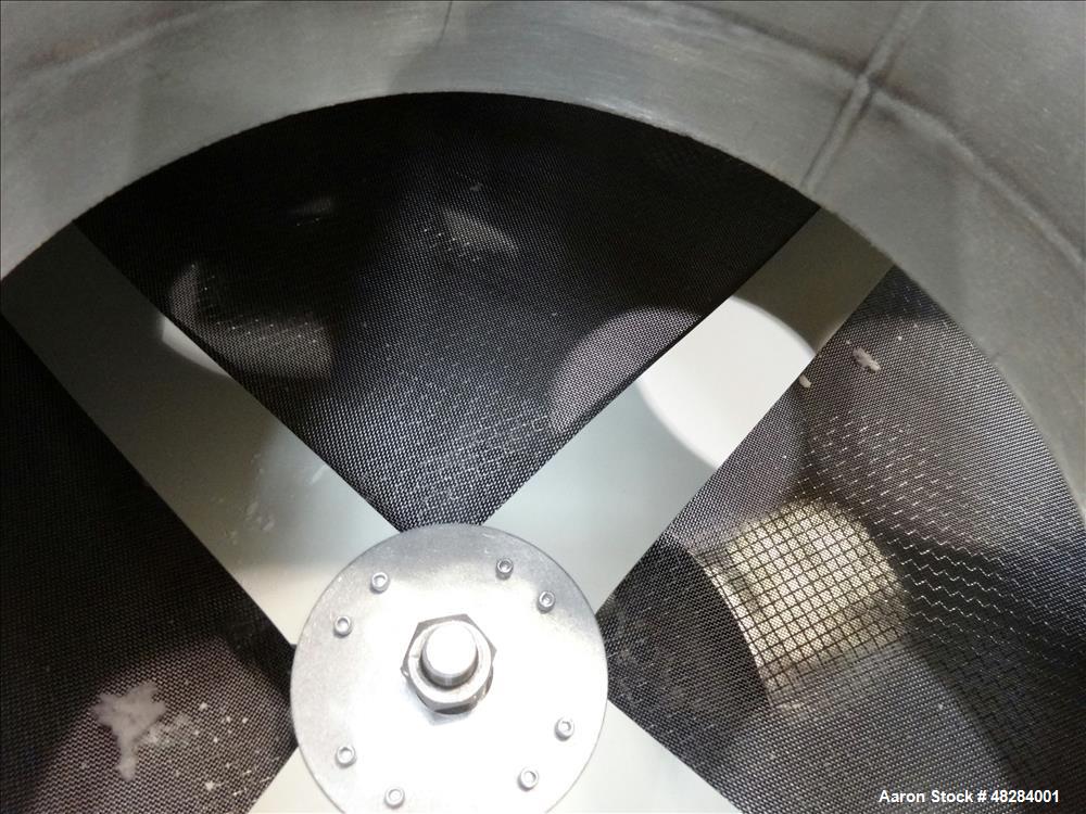 Used Kason 48" Circular Screener, Model K48-3-SS, 304 Stainless Steel.