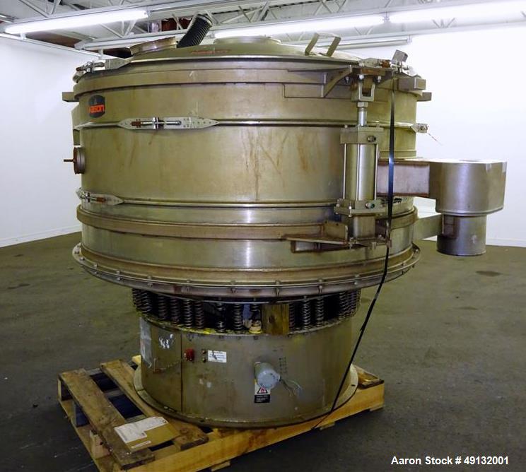 Used Kason Screener, Model K72-2-316LSS, 316L Stainless Steel.