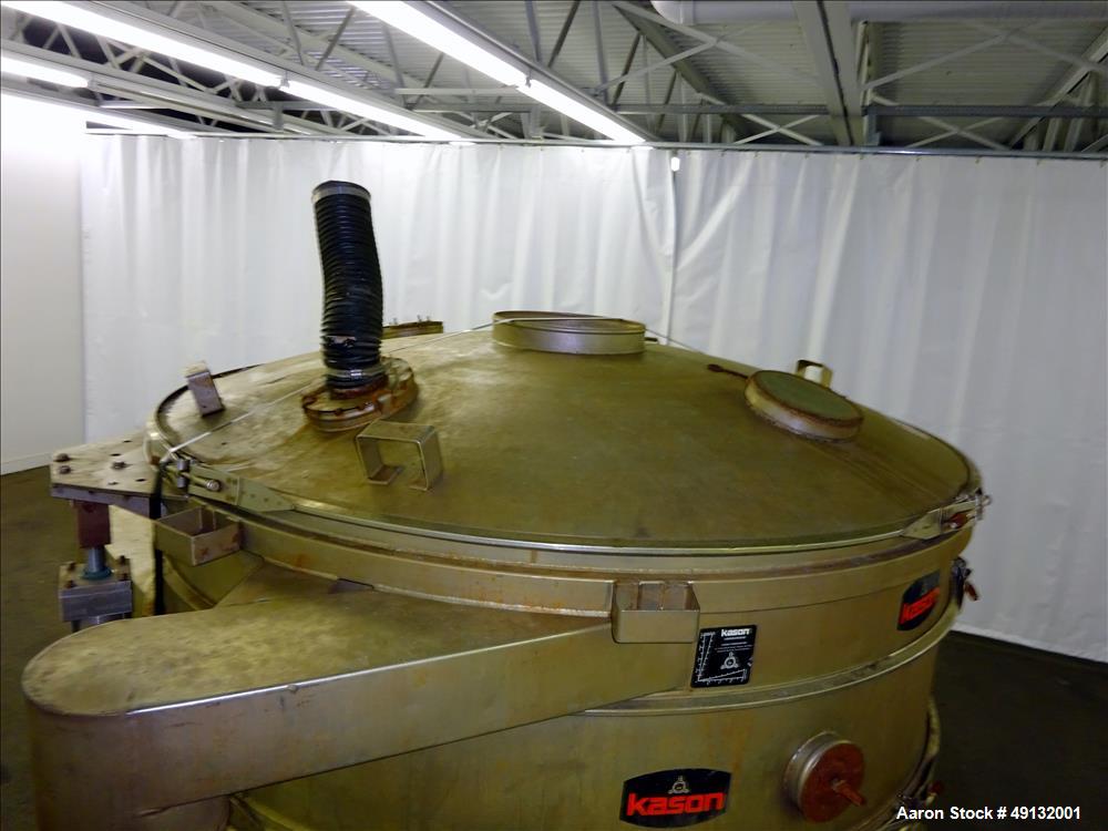 Used Kason Screener, Model K72-2-316LSS, 316L Stainless Steel.