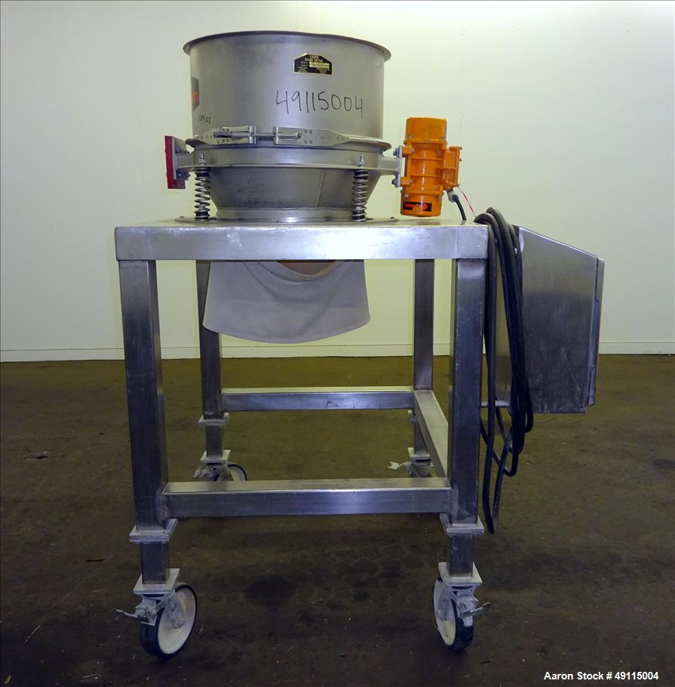 Used Kason Drum Sifter / Sieve, Model KDS24-SS, 24" Diameter, 304 Stainless Ste