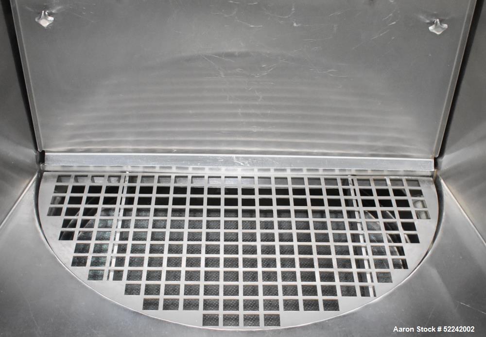 Used Kason Vibratory Flo-Thru Bag Dump Screener with Dust Collector, Model KEDS-K30-1-SS, Stainless Steel. 30" Diameter. Single deck, single separation. Driven by .33hp, 3/60/230/460 volt, 1140 rpm m...
