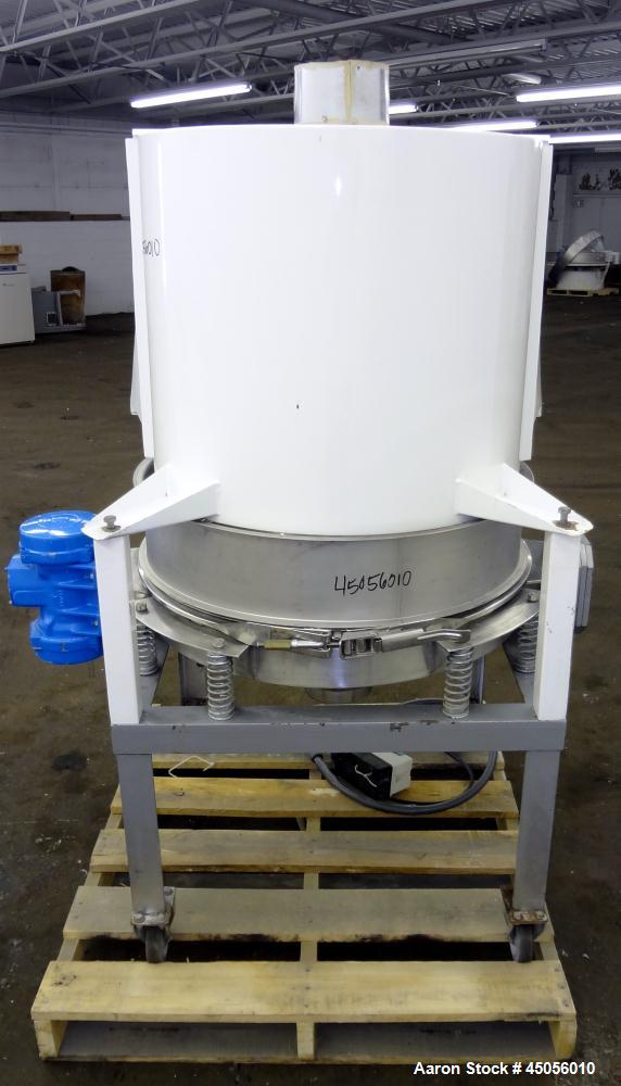 Used CE International Trading LS Series Vibro-Sieve, Model LS-800-1DS, 304 Stainless Steel. Approximate 31.4" diameter, single deck. Driven by a Vananzetti vibratory motor. Includes a Hi-Vac carbon s...