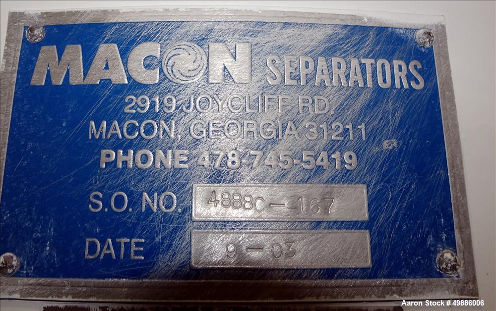 Used-Macon 48" Diameter Vibratory Screene
