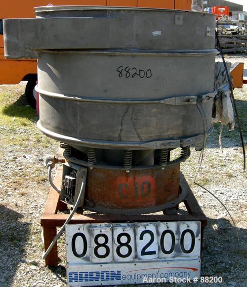 Used Master Machine Dyno Screener, 304 Stainless Steel. 48" diameter, double deck, 3 separation, no top cover. Driven by a 1 hp, 3/60/220/440 volt, 1160 rpm motor. Mounted on a carbon steel base with...