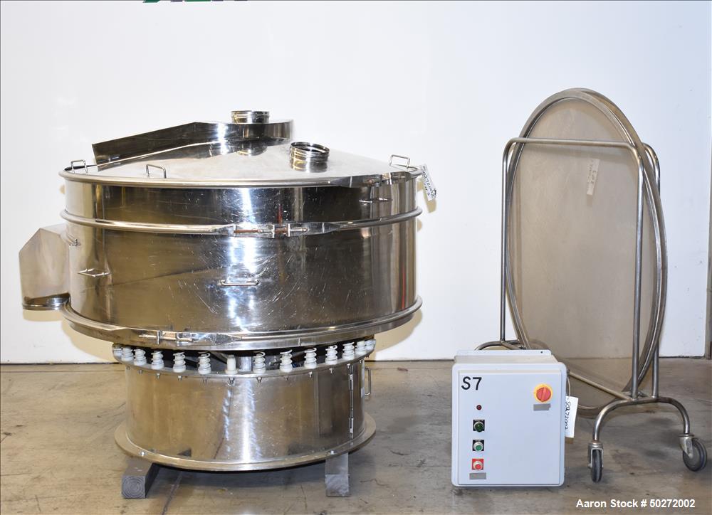 Used Microner 60" Screener, Model GS60-1HC-SS, 304 Stainless Steel.