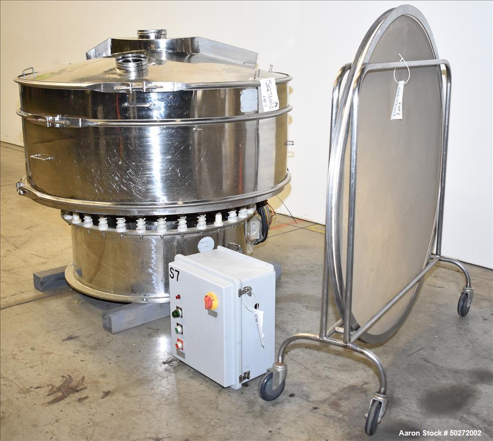 Used Microner 60" Screener, Model GS60-1HC-SS, 304 Stainless Steel.