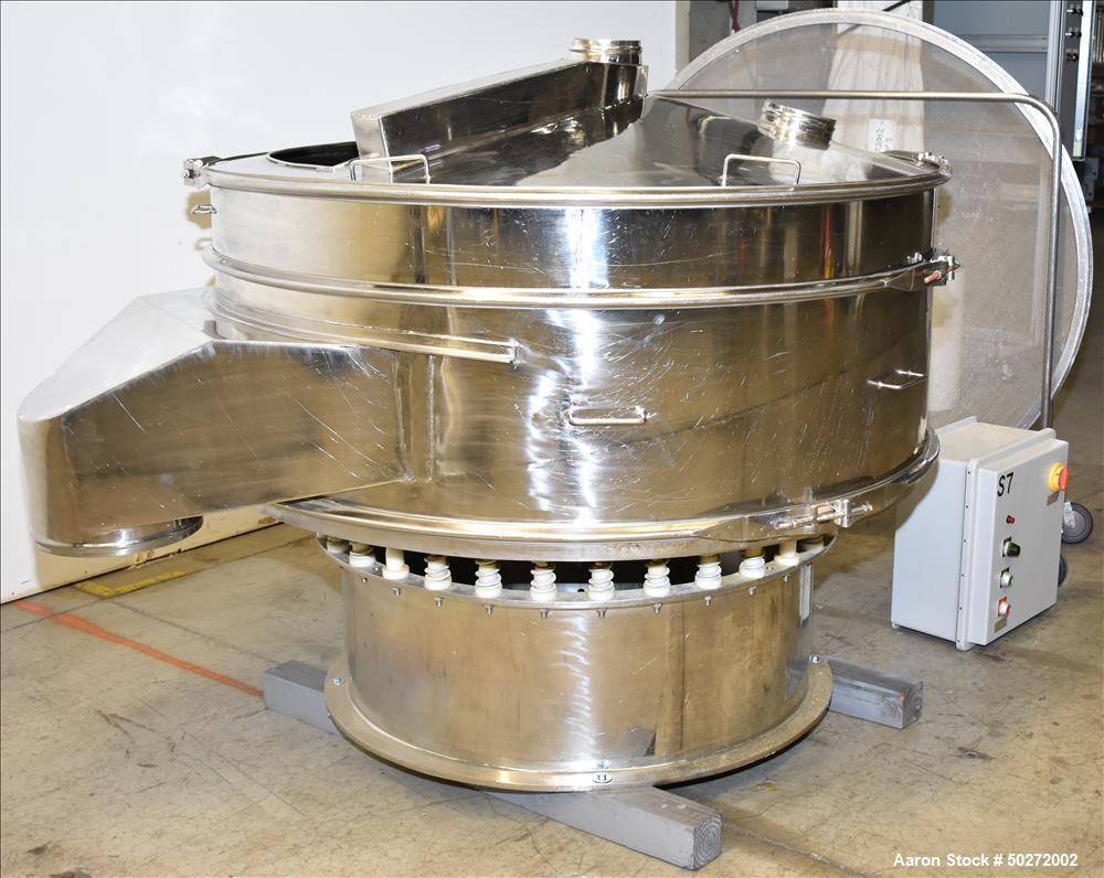 Used Microner 60" Screener, Model GS60-1HC-SS, 304 Stainless Steel.