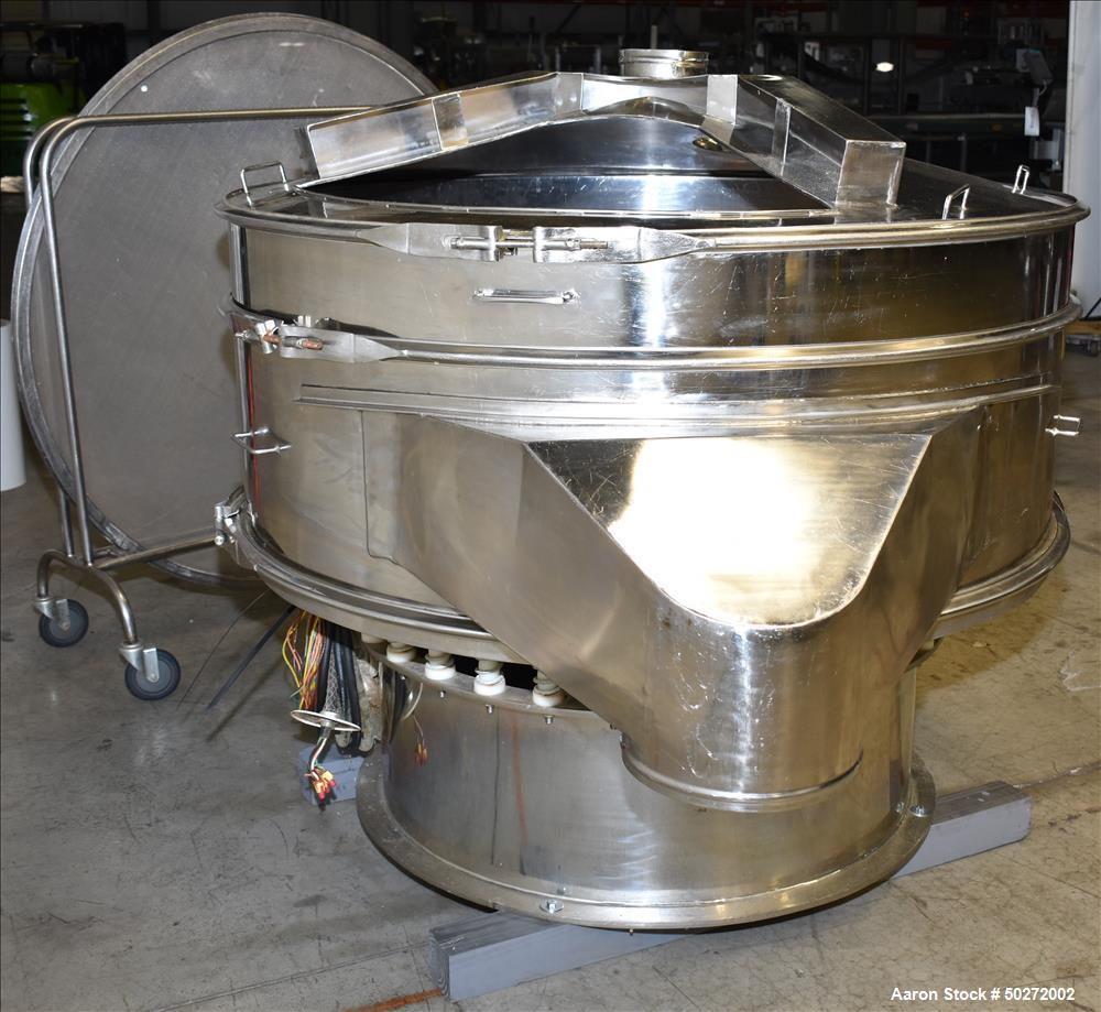 Used- Microner 60" Screener, Model GS60-1HC-SS, 304 Stainless Steel.