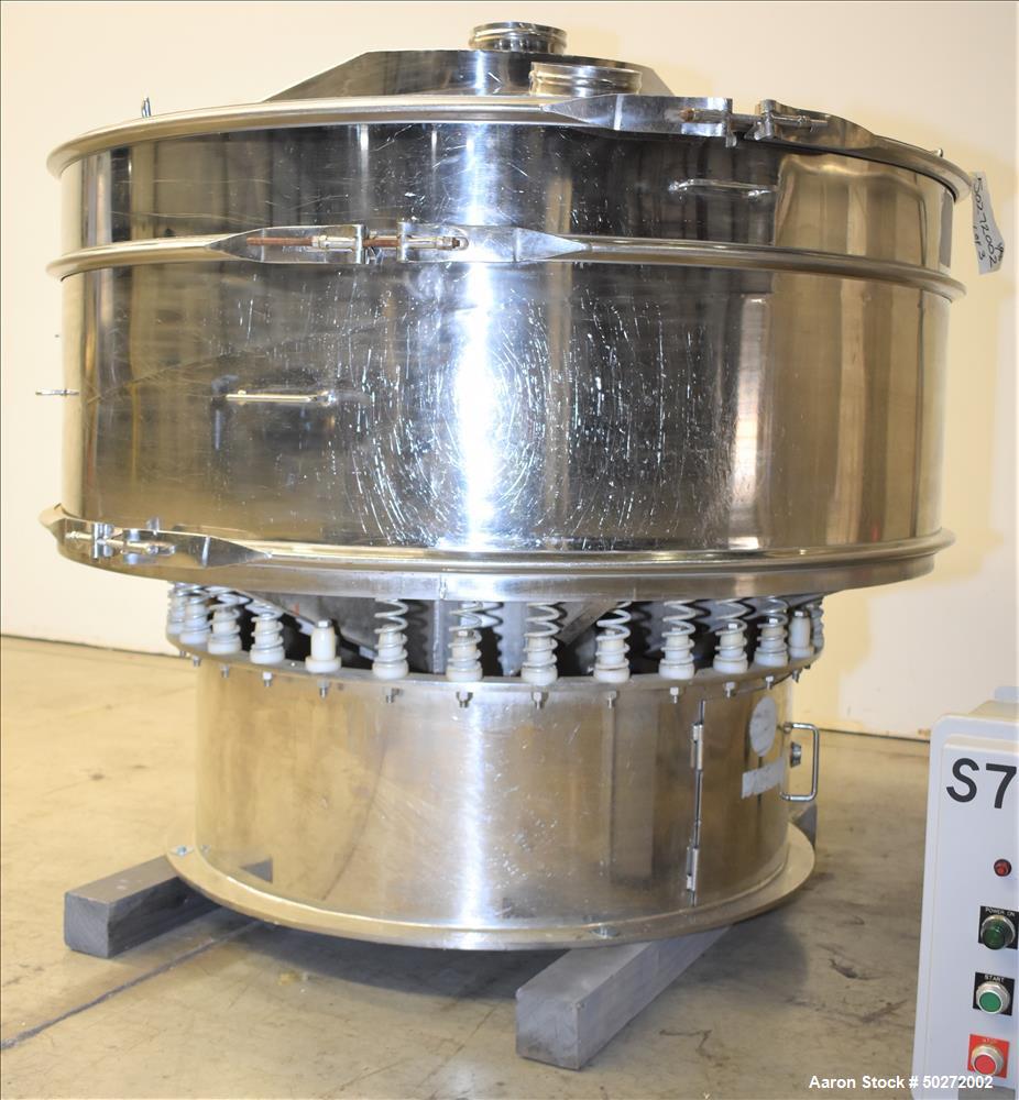 Used- Microner 60" Screener, Model GS60-1HC-SS, 304 Stainless Steel.