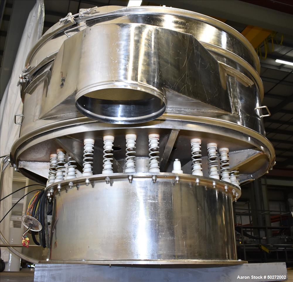 Used Microner 60" Screener, Model GS60-1HC-SS, 304 Stainless Steel.