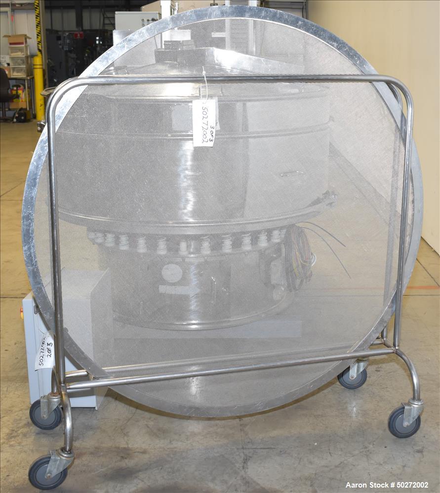 Used Microner 60" Screener, Model GS60-1HC-SS, 304 Stainless Steel.