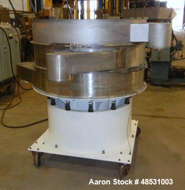 Used- Midwestern Screener, Model Exo-Dyne, Stainless Steel. Double Deck, 3 seperation. Approximate 2hp motor. Serial# 0875-4...