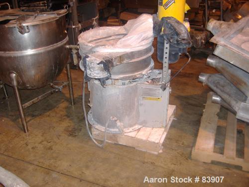 USED: Midwestern Screener, model ME24S4-4, stainless steel. 1 deck, 3/4 hp motor.