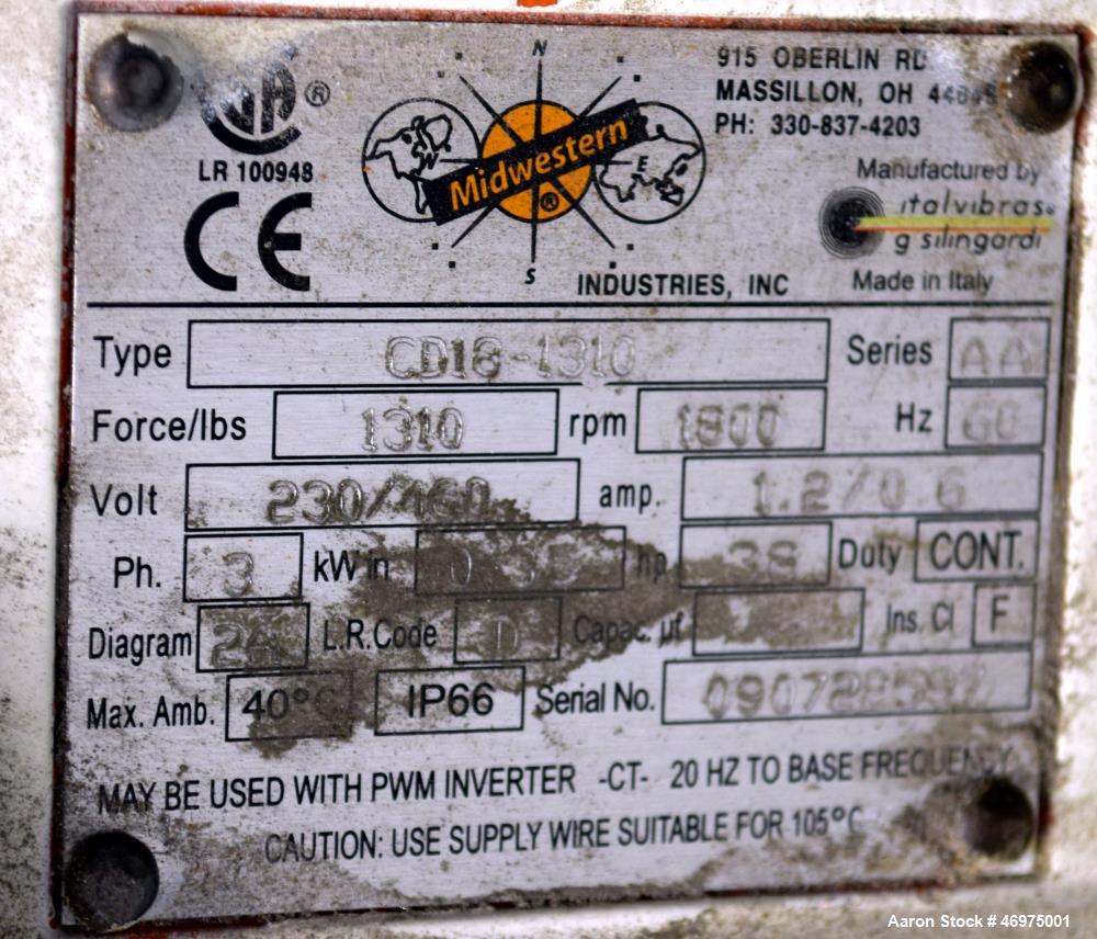 Used Midwestern Industries Sifter/Scalper, Model # MLP30S6-10