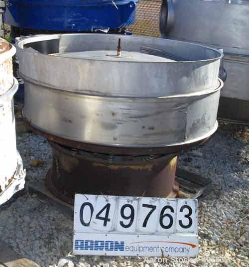 USED: Midwestern screener 60", model MR60C8-8. Carbon steel, singledeck w/cleaning kit. 3 hp 230/460V/1200 rpm drive, no top cover.