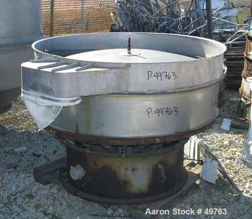 USED: Midwestern screener 60", model MR60C8-8. Carbon steel, singledeck w/cleaning kit. 3 hp 230/460V/1200 rpm drive, no top cover.