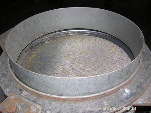 USED: Midwestern Porta Sifter Screen, 20" diameter, stainless steel construction, single deck, air operated vibra motors.